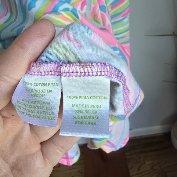 Lilly Pulitzer Monterey Tropical Pink Pout Shellabrate Swing Dress SZ Large - Picture 10 of 11